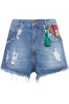 Short Feminino Jeans Cintura Alta - Azul - Agua De Coco