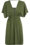 Vestido Viscose Com Top Renda - Verde - Mob